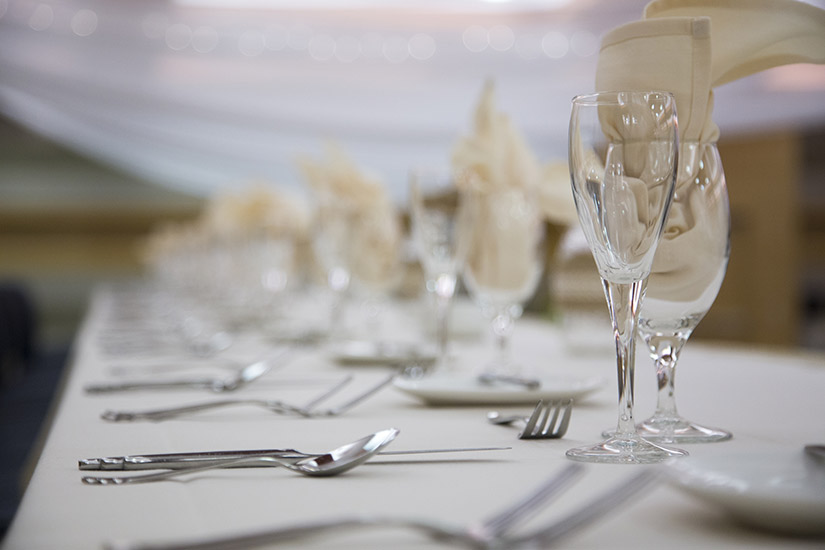 university catering China and glassware