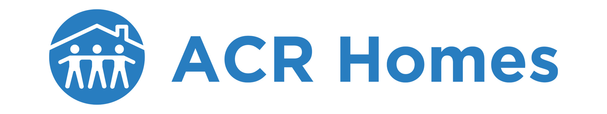 ACR Homes logo in light blue