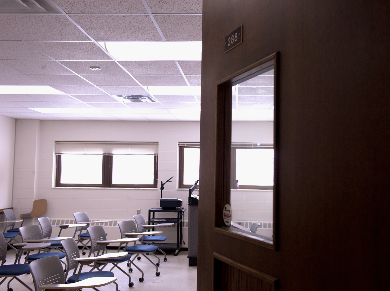 An empty classroom