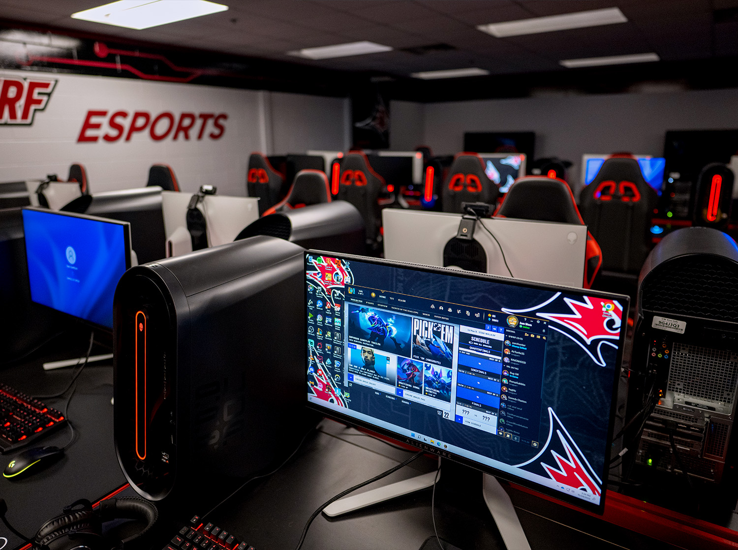 the UWRF Esports arena