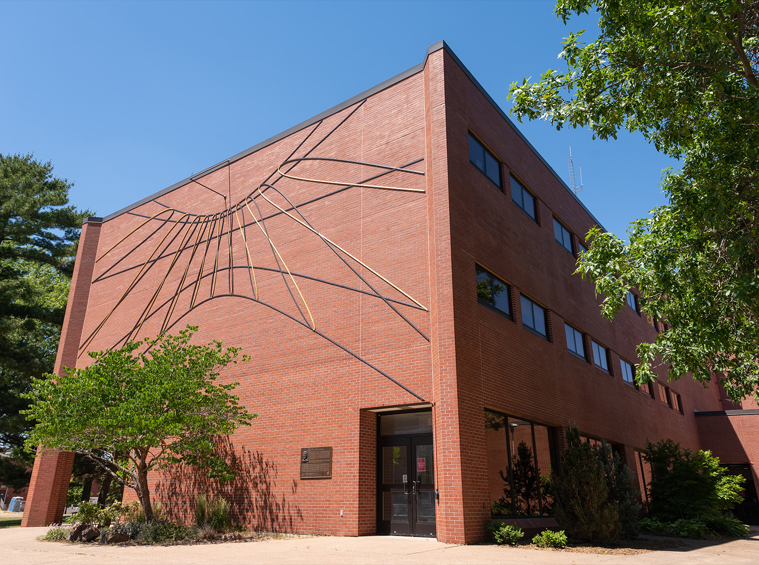 The Richard D. Swensen Sundial outside of KFA