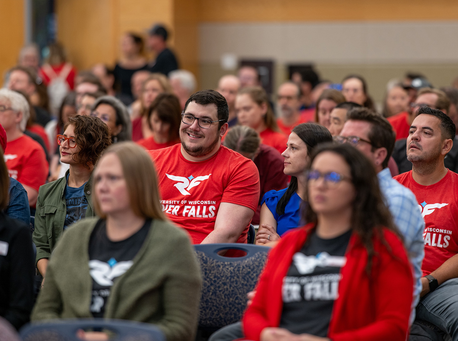 A group shot of several staff members during Opening Meeting