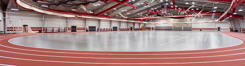 Wide view of the Robert P. Knowles Field House