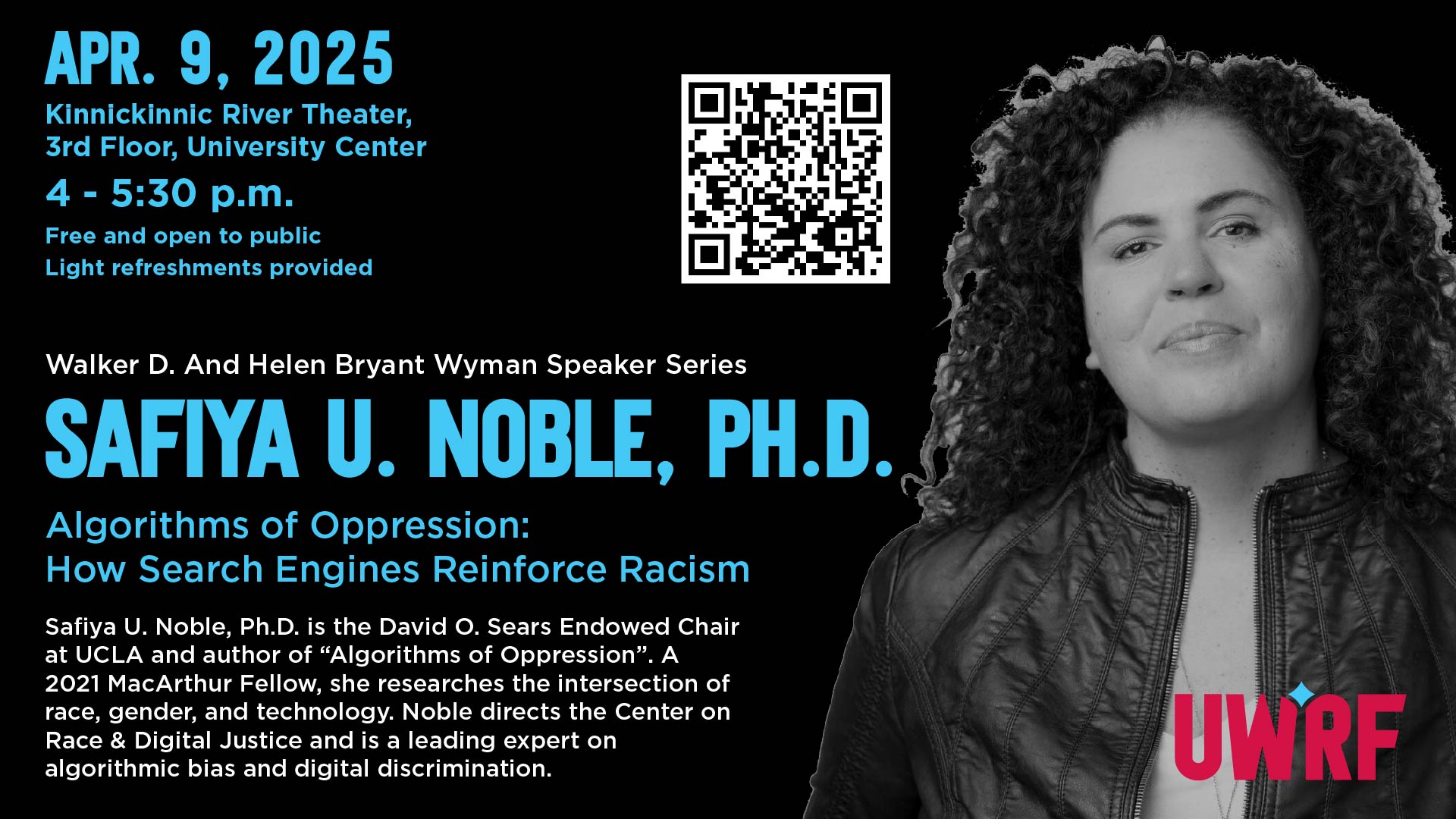 Infographic for Safiya Noble talk