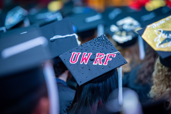 UWRF Graduation Cap decorated 