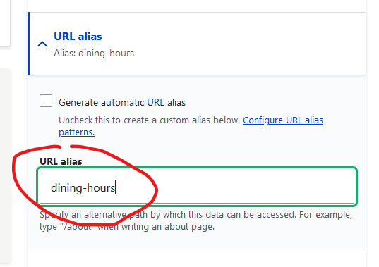 URL Alias