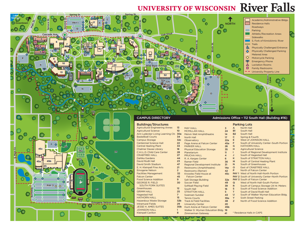 UWRF Campus Map