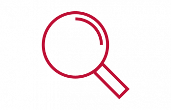 Icon of a magnifying glass