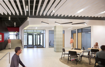 A rendering of the inside of SciTech