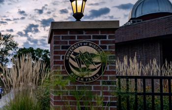 Campus gateway shows the UWRF seal