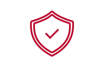 Icon of a shield with a check mark