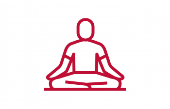 Icon of a person meditating