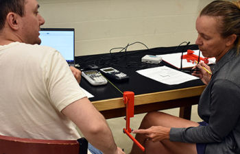 Teachers working on hands-on activity.