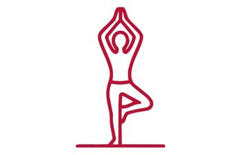 Outline of a yoga pose