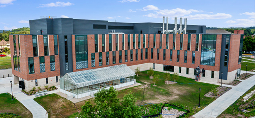 SE View of SciTech with greenhouse